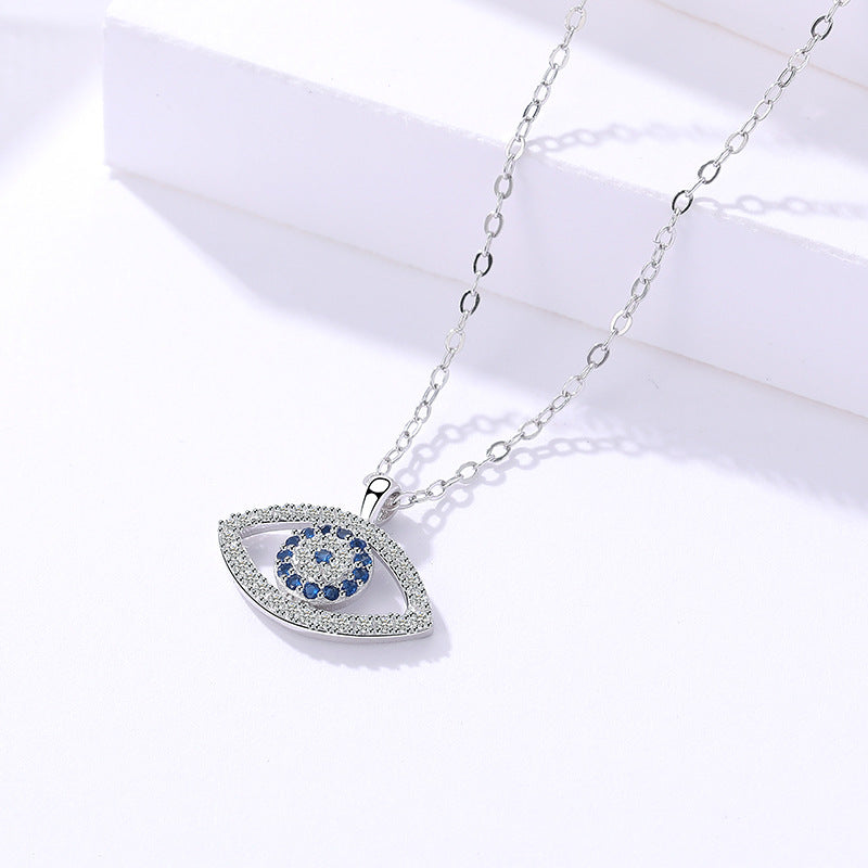 Sterling Silver Evil Eye Necklace - Fine Jewelry Pendant