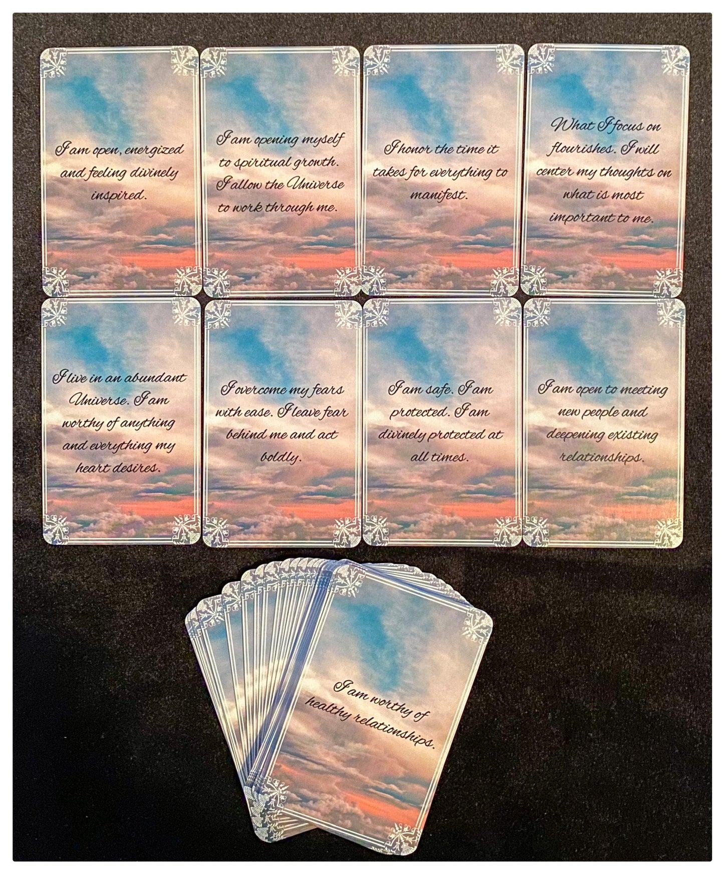 Positive Self Empowerment Cards, Daily Affirmations That Inspire You to Live Your Best Life, 50 Card Oracle Deck