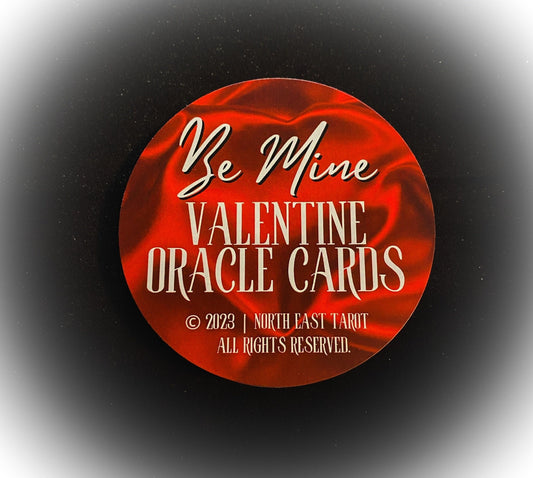 Be Mine Valentine Oracle Cards - A Lovers Oracle Card Deck Thats Perfect for Twinflame, Soulmate, Relationship Readings - 54 Round Cards